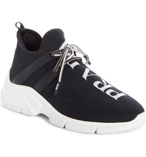 prada sock sneakers women's|Prada sneakers no lace.